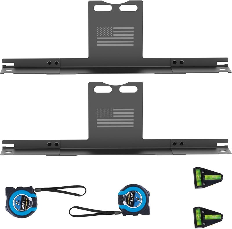 Surfcabin Wheel Alignment Tool Heavy Duty Toe Alignment Plates, No Caliper Removal Needed, Automotive Alignment Tools with Imperial Tape Measures, Compatible with Most Cars, Trucks, and SUVs - Image 1